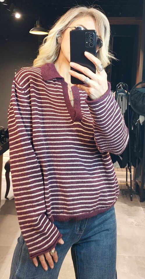 ÇİZGİLİ MÜRDÜM KAZAK