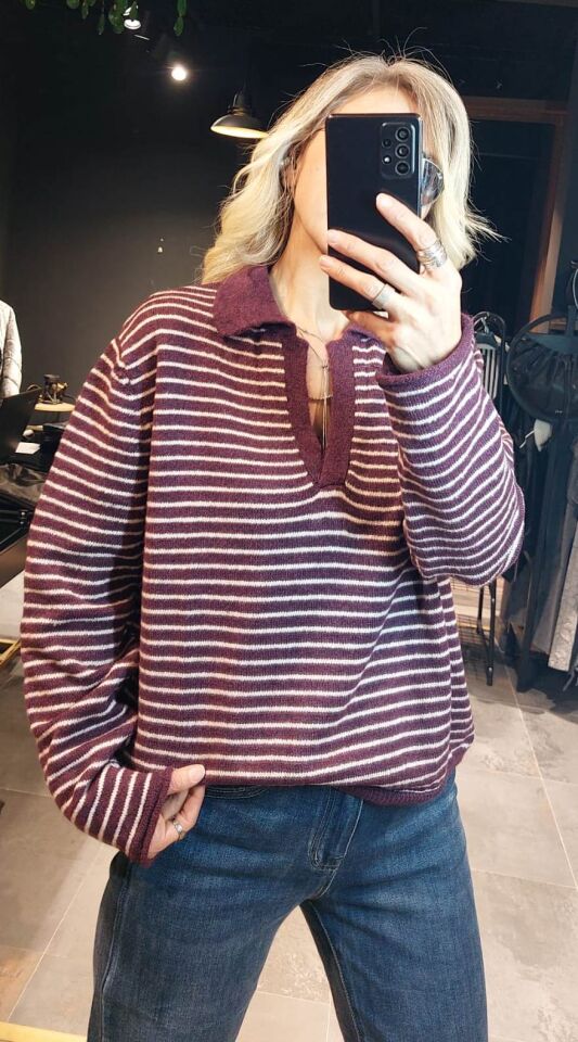 ÇİZGİLİ MÜRDÜM KAZAK