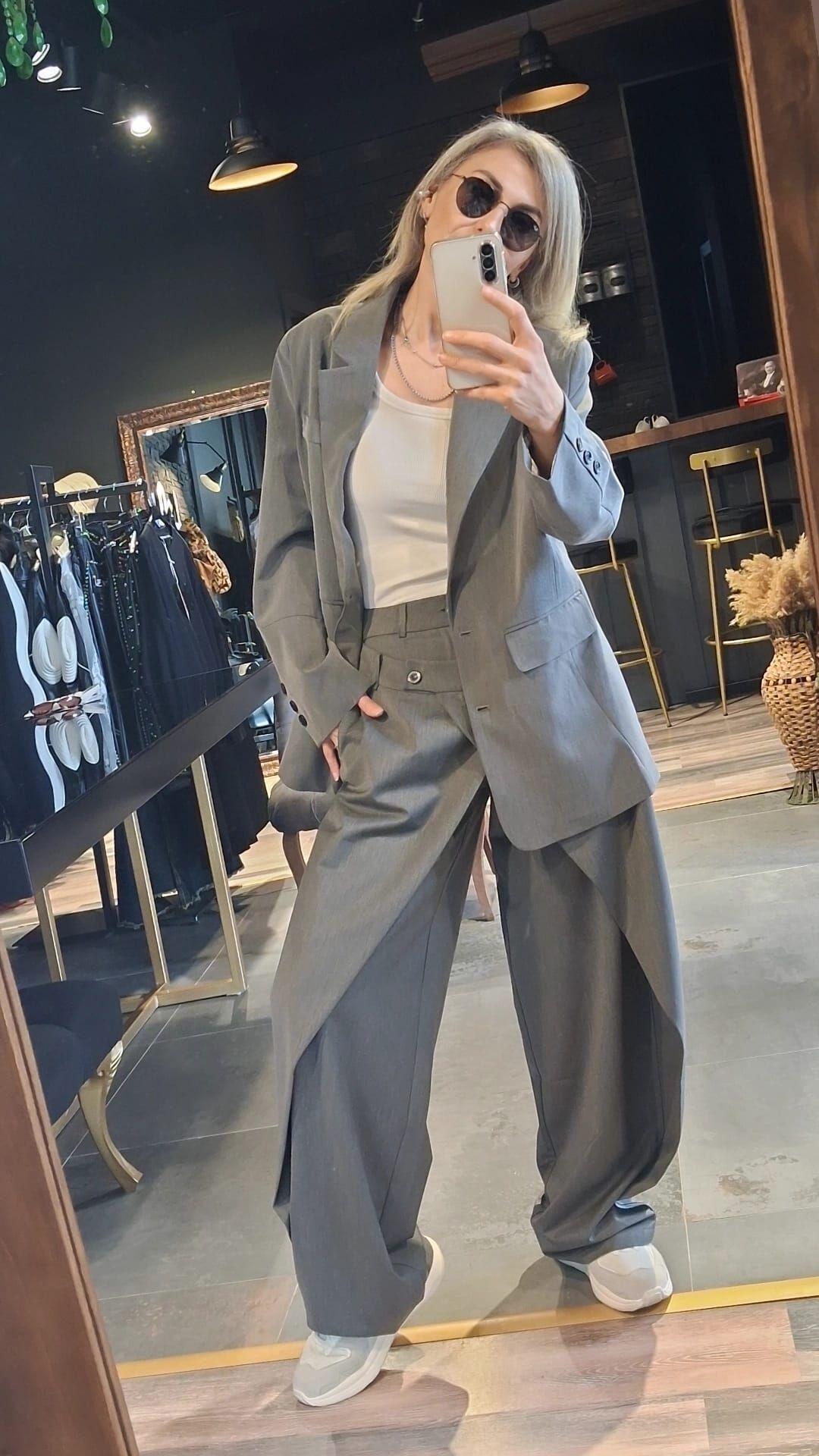 TASARIM GRİ PANTOLON